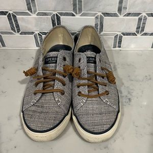 Sperry Crest Vibe Blue and White Size 9.5